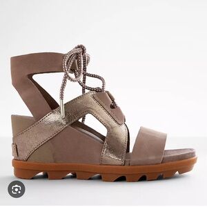 SOREL Joanie lol ankle lace sandal tan womens 9